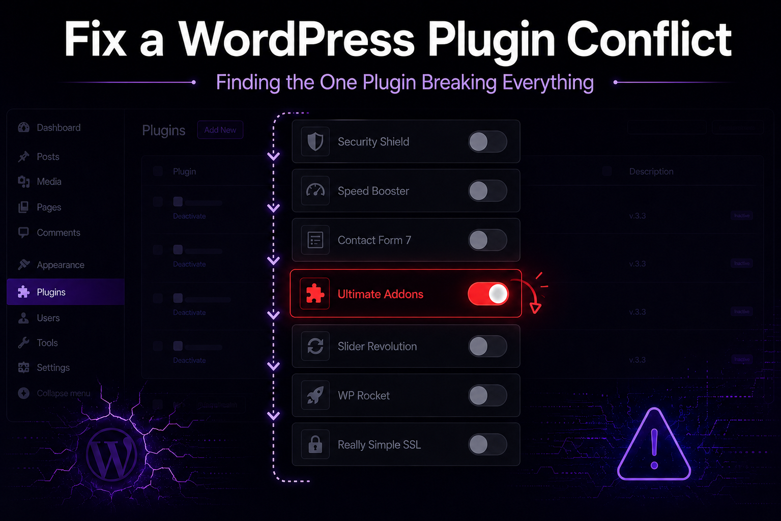 How to Fix a WordPress Plugin Conflict (Without Breaking More)